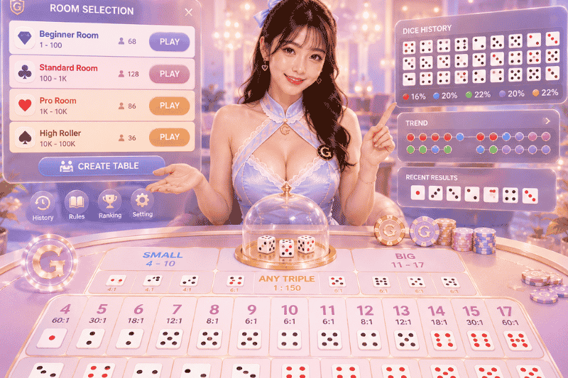 การเลือกห้องเกมไฮโลออนไลน์ GClub ผ่านเว็บ ดูยังไงให้เล่นสบาย เข้าใจเกมได้ง่ายขึ้น
