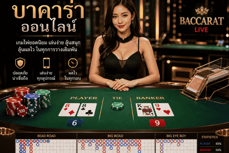 เจาะลึกบาคาร่าออนไลน์ GClub ภาพรวมเกมยอดนิยมในโลกคาสิโนออนไลน์