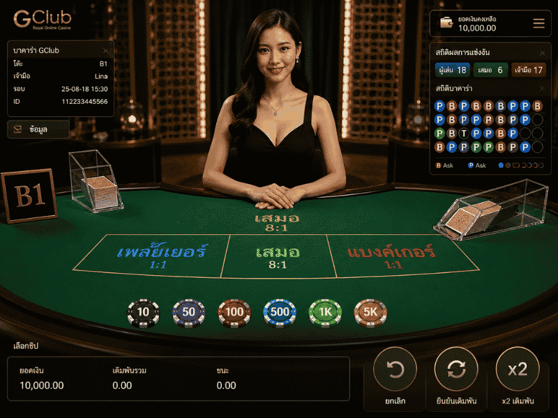 บาคาร่าออนไลน์ GClub มีอะไรบ้าง เข้าใจรูปแบบเกมก่อนเลือกศึกษา