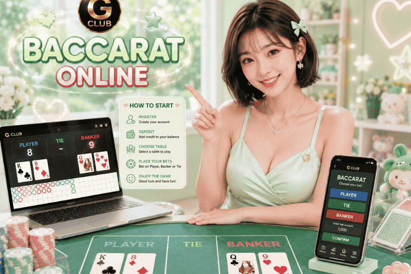 เล่นบาคาร่าออนไลน์ GClub ผ่านเว็บเริ่มต้นอย่างไร มือใหม่เข้าใจเกมได้ง่ายและเล่นได้สะดวก