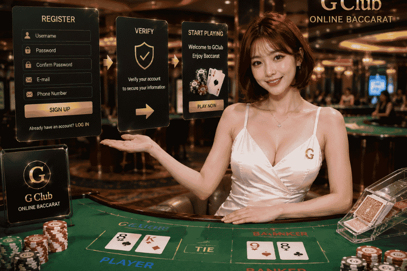 ขั้นตอนสมัครบาคาร่าออนไลน์ GClub เริ่มต้นใช้งานเว็บบาคาร่าออนไลน์อย่างไร