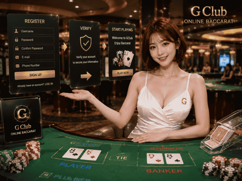 ขั้นตอนสมัครบาคาร่าออนไลน์ GClub เริ่มต้นใช้งานเว็บบาคาร่าออนไลน์อย่างไร
