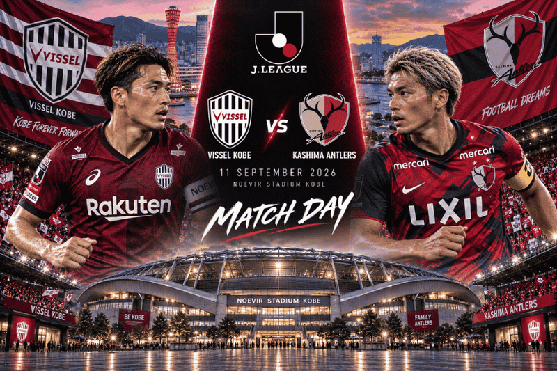 วิเคราะห์บอล วิสเซล โกเบ พบ คาชิม่า แอนท์เลอร์ส เจลีก ญี่ปุ่น 11 กันยายน 2026