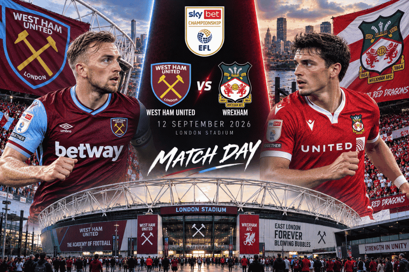 วิเคราะห์บอลวันนี้ เวสต์แฮม พบ เร็กซ์แฮม แชมเปี้ยนชิพ อังกฤษ 12 กันยายน 2026
