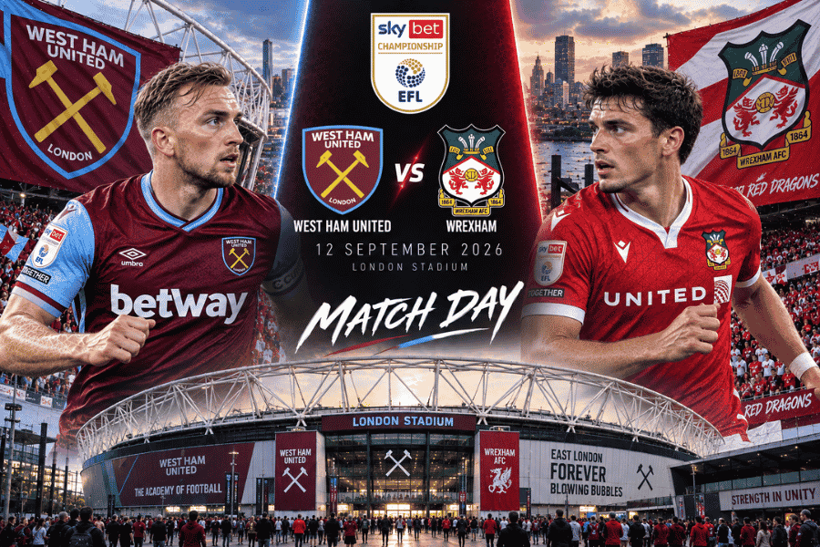 วิเคราะห์บอลวันนี้ เวสต์แฮม พบ เร็กซ์แฮม แชมเปี้ยนชิพ อังกฤษ 12 กันยายน 2026